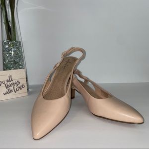 NEW COLLECTION BY CLARK’S Nude Slingback Heels 9